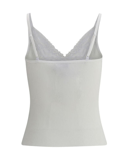 Self-Portrait White Viscose Top