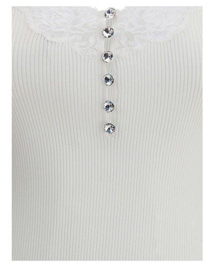 Self-Portrait White Viscose Top