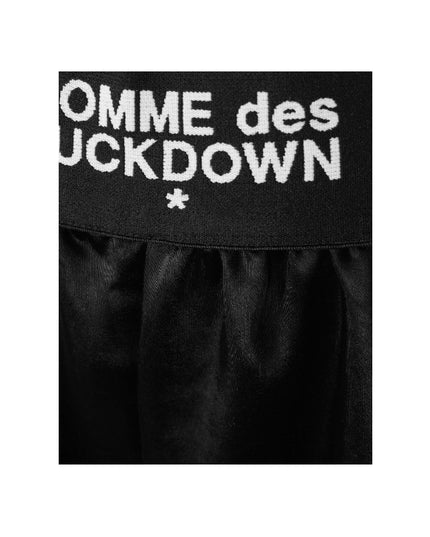 Comme Des Fuckdown Black Polyester Short