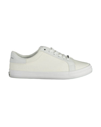 Calvin Klein White Cotton Sneaker