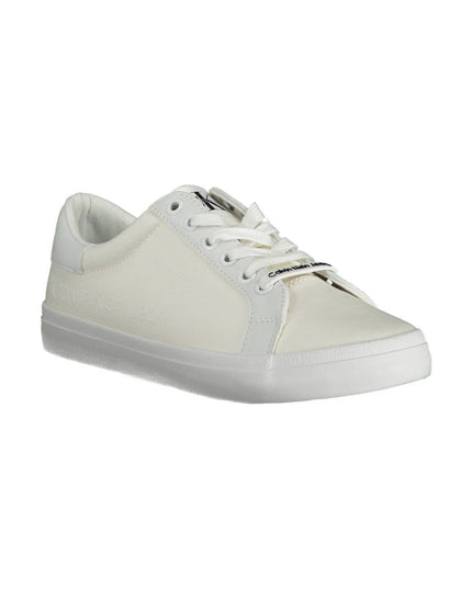 Calvin Klein White Cotton Sneaker