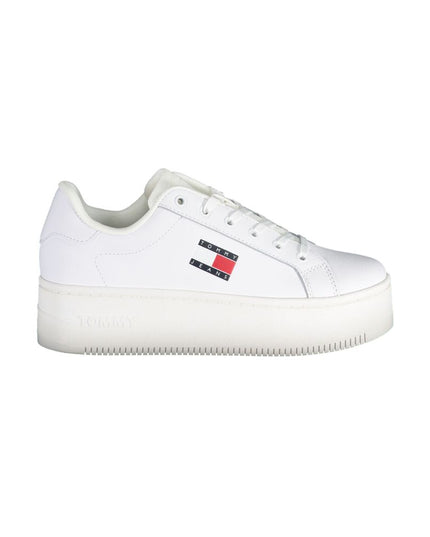 Tommy Hilfiger White Polyester Sneaker