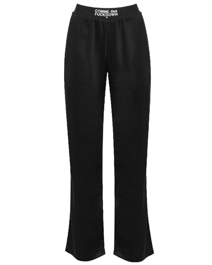 Comme Des Fuckdown Black Polyester Women Pants