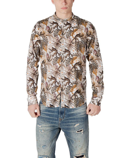 Gianni Lupo Multicolor Cotton Pattern Shirt