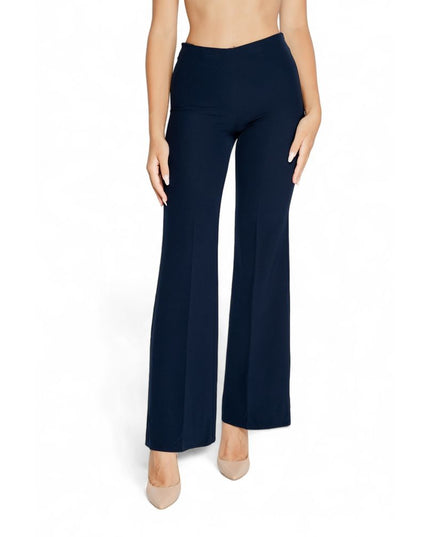 Rinascimento Blue Polyester Casual Pants