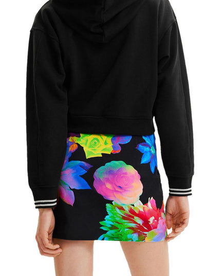 Desigual Black Cotton Mini Skirt