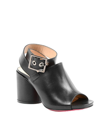 Dee Ocleppo Black Leather High Heel Pumps