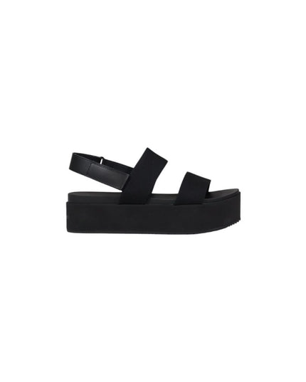 Calvin Klein Jeans Black Organic Cotton Platform Sandals