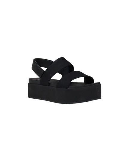 Calvin Klein Jeans Black Organic Cotton Platform Sandals