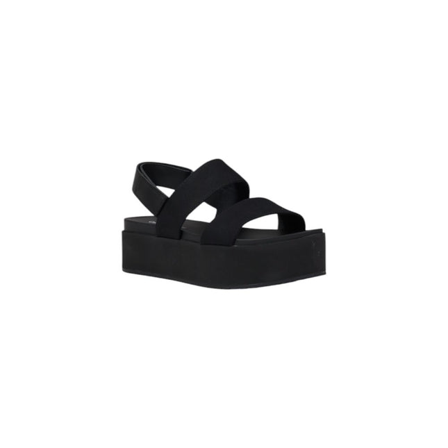 Calvin Klein Jeans Black Organic Cotton Platform Sandals