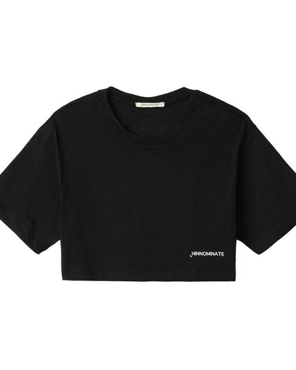 Hinnominate Black Cotton Women T-Shirt