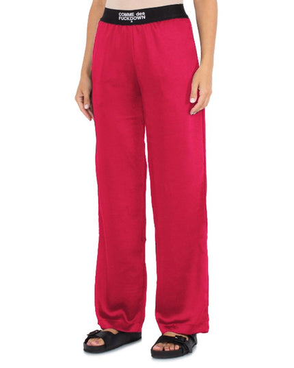 Comme Des Fuckdown Fuchsia Polyester Women Pants