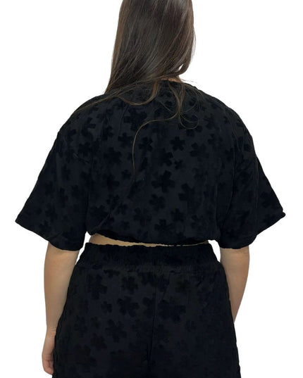 Comme Des Fuckdown Black Cotton Women Sweater