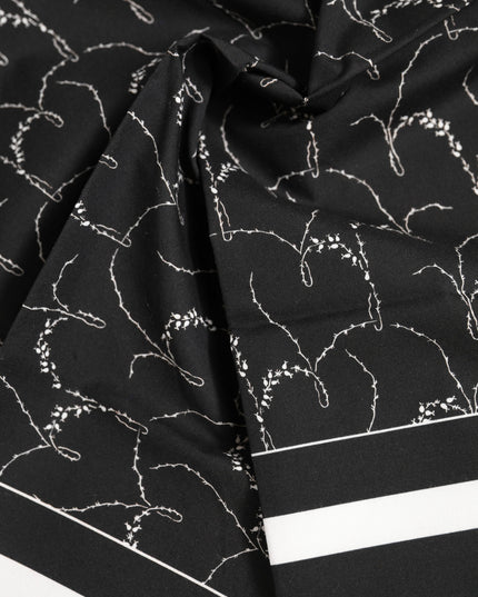 Dolce & Gabbana Black White Printed Square Men Foulard Scarf