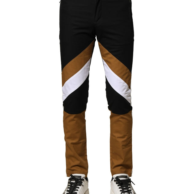 Dolce & Gabbana Multicolor Cotton Slim Fit Men Pants