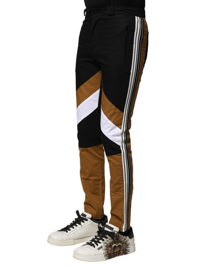Dolce & Gabbana Multicolor Cotton Slim Fit Men Pants