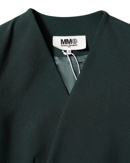 Maison Margiela Green Single Breasted One Button Coat Jacket