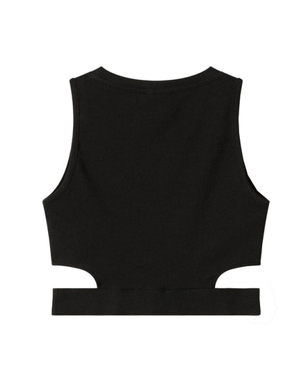 Comme Des Fuckdown Black Cotton Women Top
