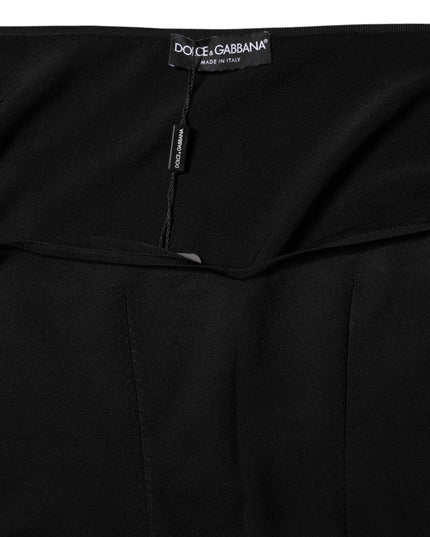 Dolce & Gabbana Black Viscose Long Sleeve Pullover Blouse Top