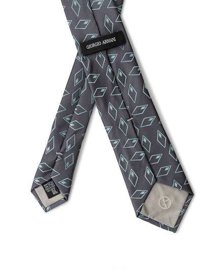 Giorgio Armani Gray Silk Tie