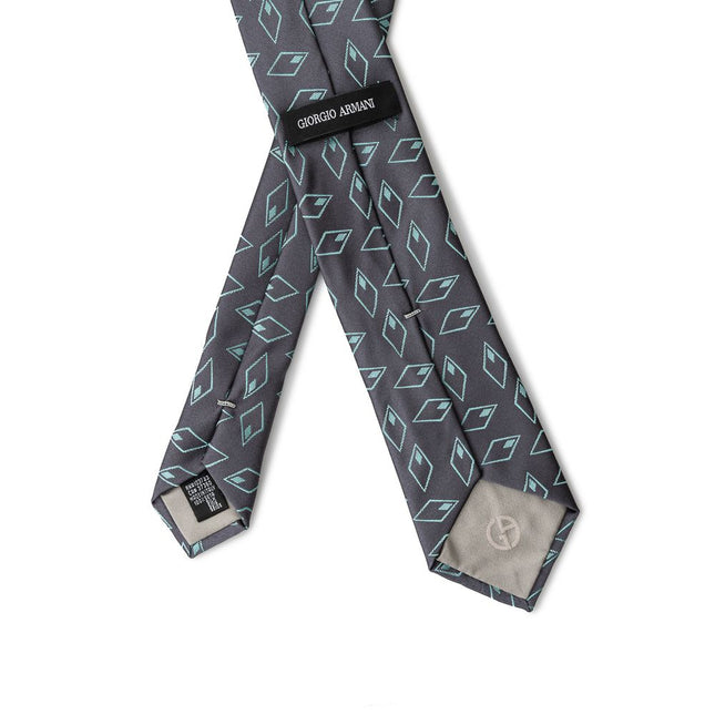 Giorgio Armani Gray Silk Tie