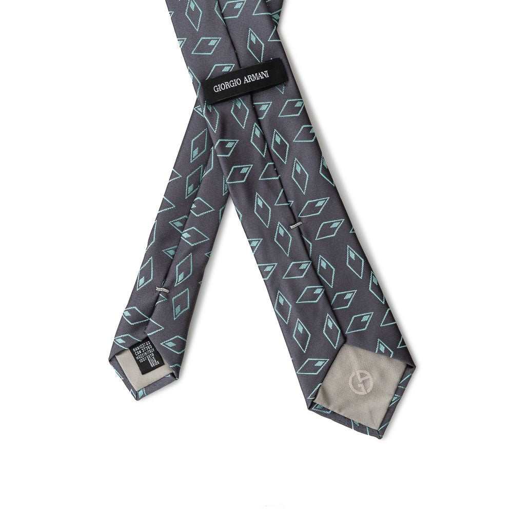 Giorgio Armani Gray Silk Ty
