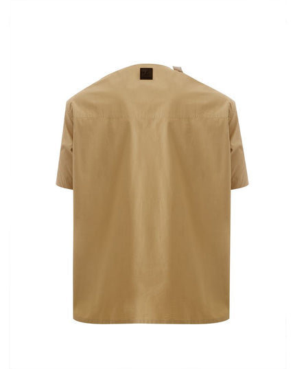 Emporio Armani Brown Cotton T-Shirt
