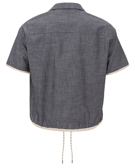 Armani Exchange Blue Denim Shirt