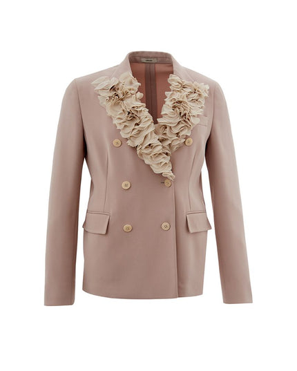 Lardini Gray Polyester Coat