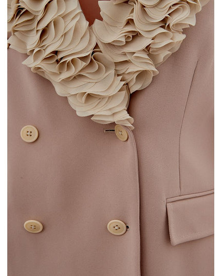 Lardini Gray Polyester Coat