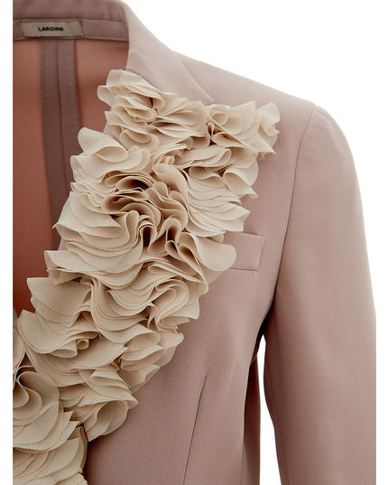 Lardini Gray Polyester Coat