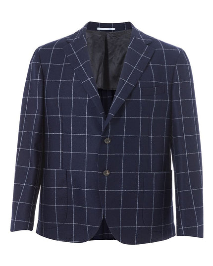 Malo Blue Wool Blazer