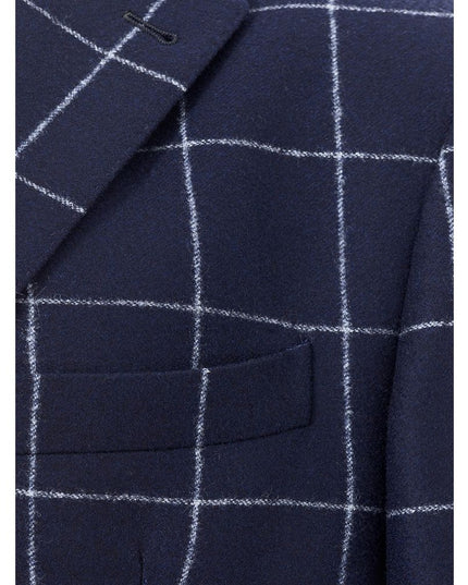 Malo Blue Wool Blazer