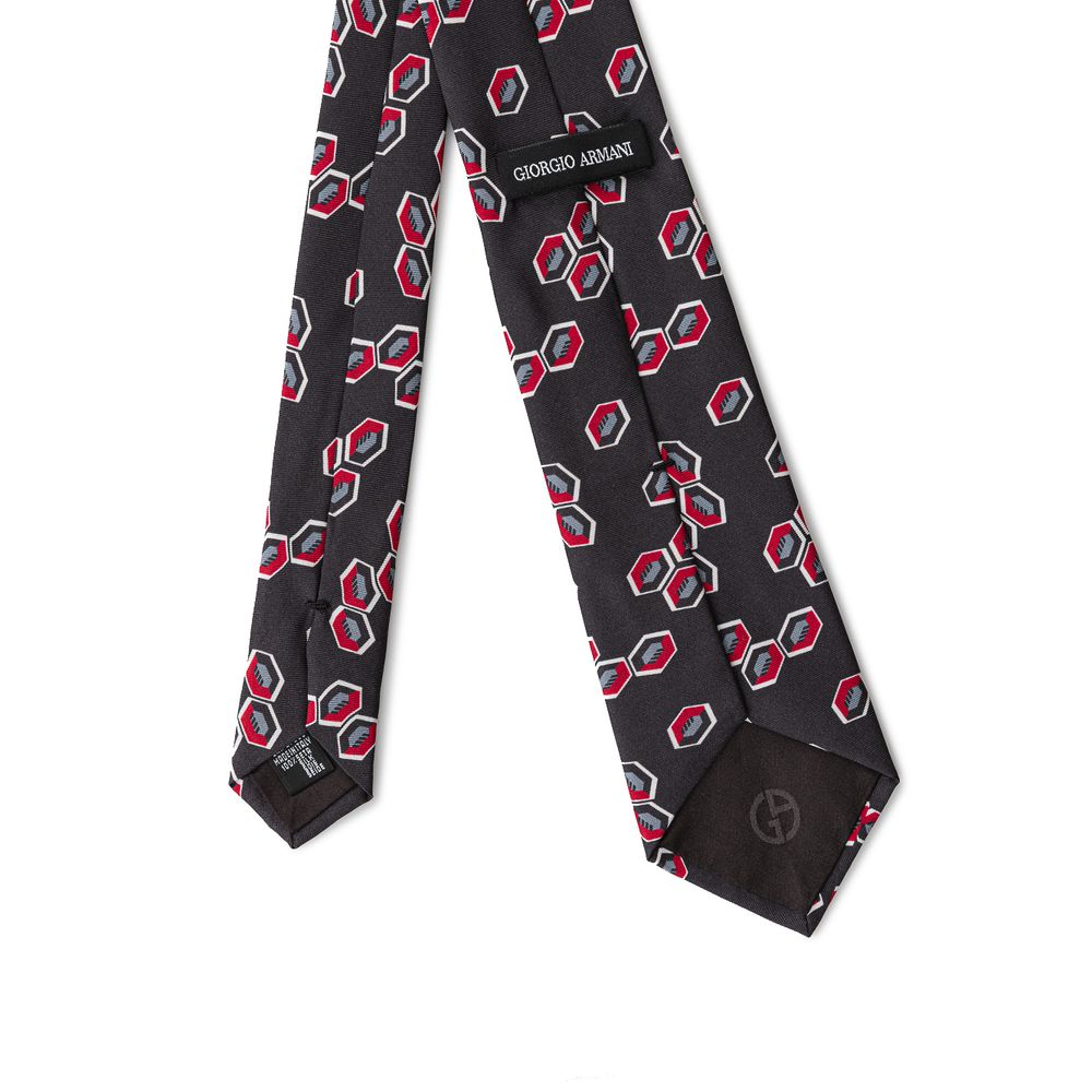 Giorgio Armani Gray Silk Ty