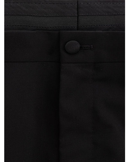 Dolce & Gabbana Black Wool Dress Pants