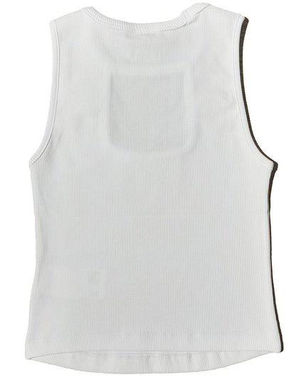 Comme Des Fuckdown White Cotton Women Top