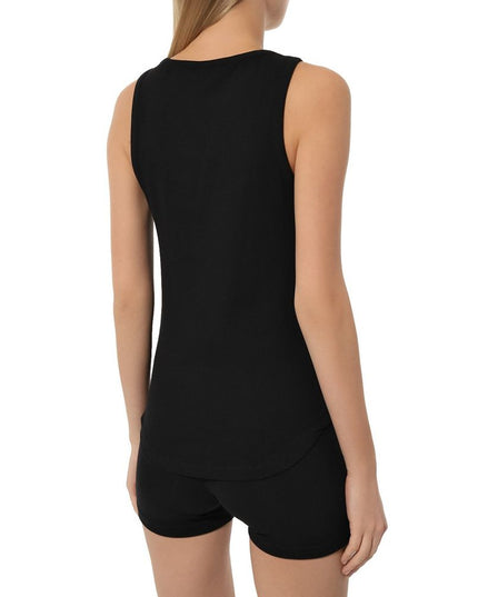 Comme Des Fuckdown "Black Cotton Women Tank Top"