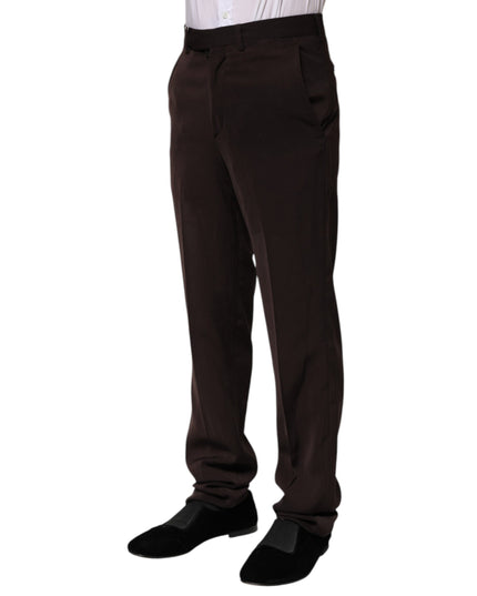 BENCIVENGA Dark Brown Mid Waist Dress Formal Pants