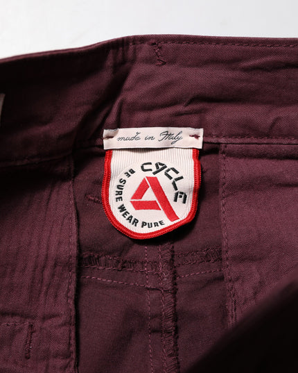 CYCLE Maroon Cotton Stretch Skinny Fit Men Denim Jeans