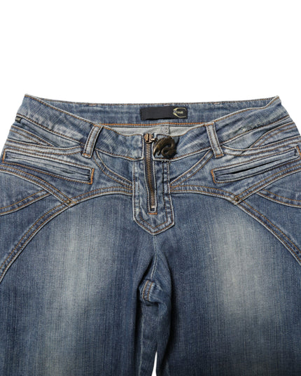 Just Cavalli Blue Washed Straight Fit Men Denim Jeans