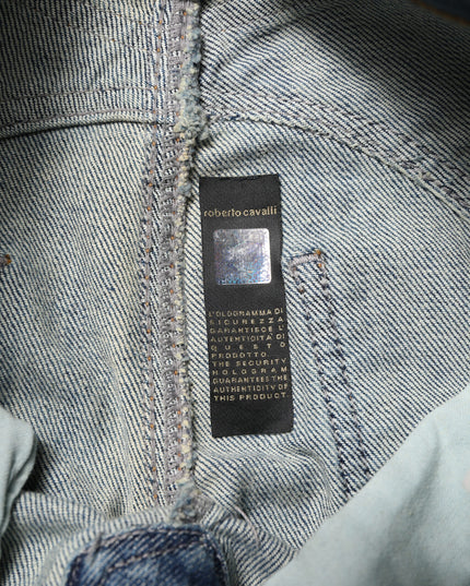 Just Cavalli Blue Washed Straight Fit Men Denim Jeans