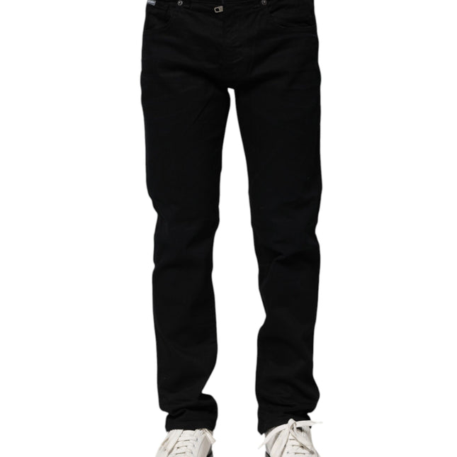 Dolce & Gabbana Black Cotton Skinny Denim Jeans