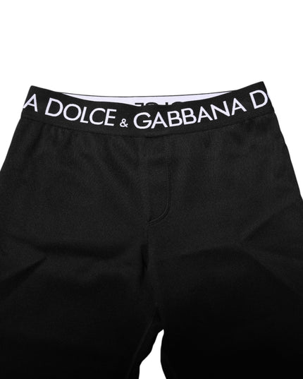 Dolce & Gabbana Black Nylon Skinny Men Jogger Pants