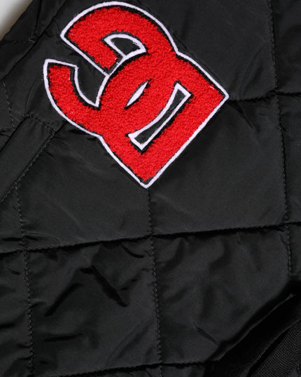 Dolce & Gabbana Black Quilted Mid Waist Jogger Pants