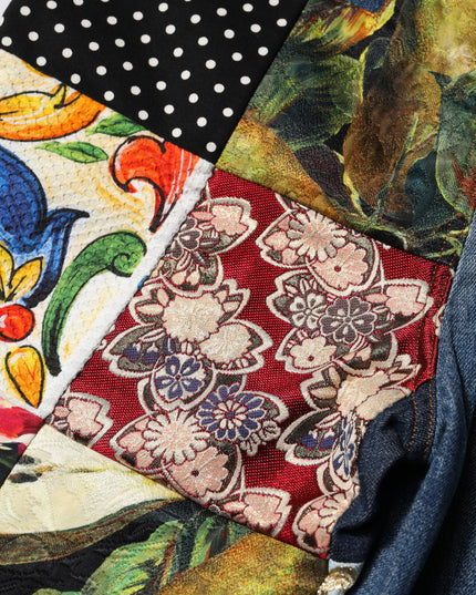 Dolce & Gabbana Blue AMBER Patchwork High Waist Denim Jeans