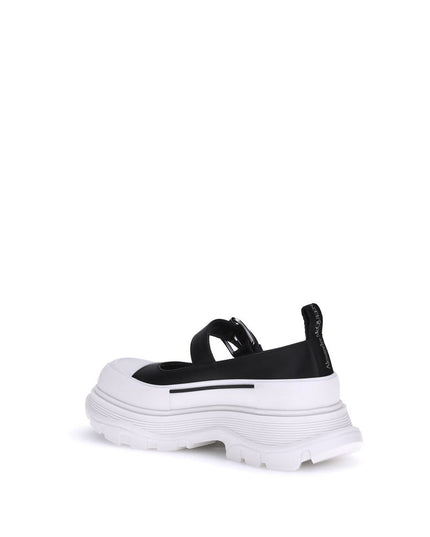 Alexander McQueen Black Rubber Ballet Flats