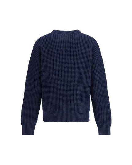 Jil Sander Blue Fleece Wool Sweatshirt