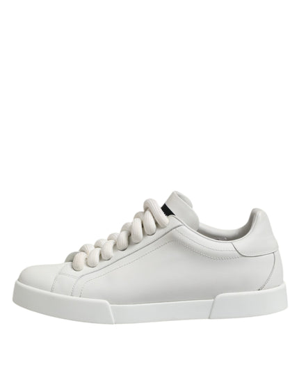 Dolce & Gabbana White Logo Lace Up Low Top Men Sneakers Shoes