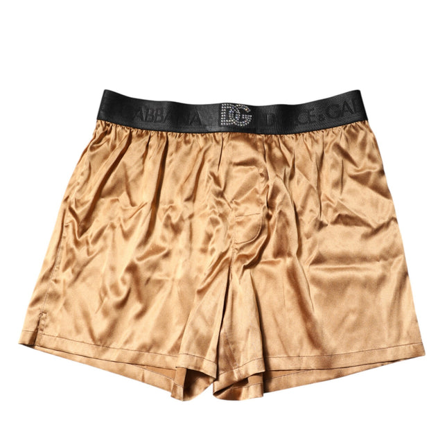 Dolce & Gabbana Beige Men Regular Boxer Eye Mask Set Underwear