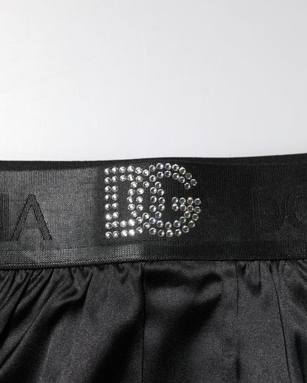 Dolce & Gabbana Black Logo Waist Regular Boxer Shorts Underwear